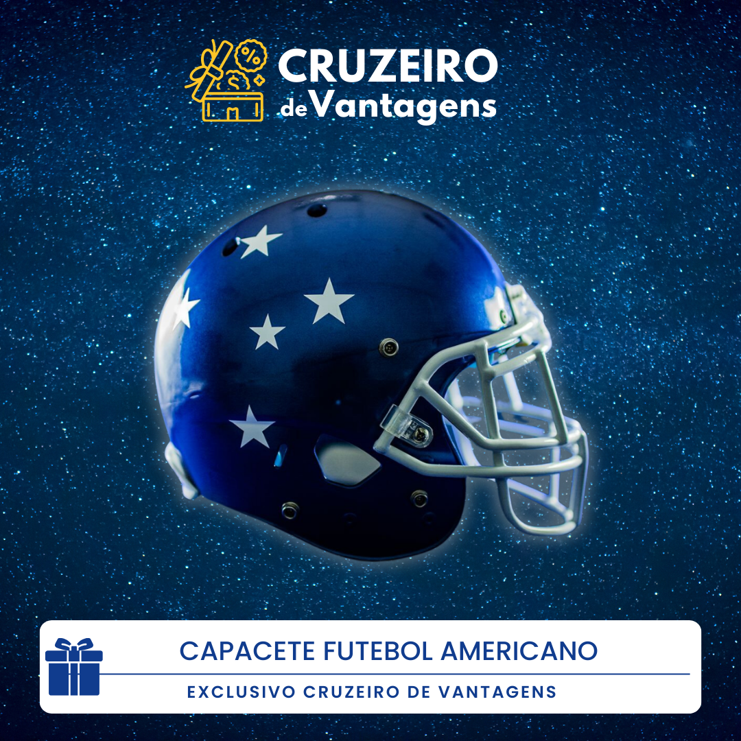 Capacete Futebol Americano Cruzeiro